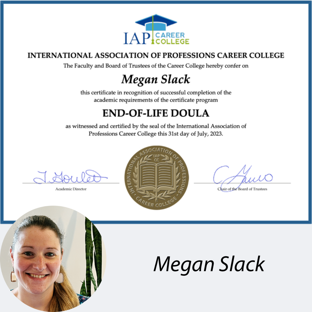 Megan Doula Certificate